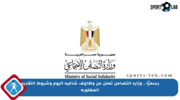 رسميًا.. وزارة التضامن تعلن عن وظائف شاغرة اليوم وشروط التقديم المطلوبة